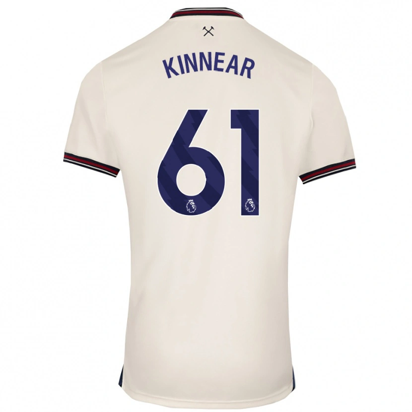 Danxen Homem Camisola Brian Kinnear #61 Branco Sujo Alternativa 2025/26 Camisa