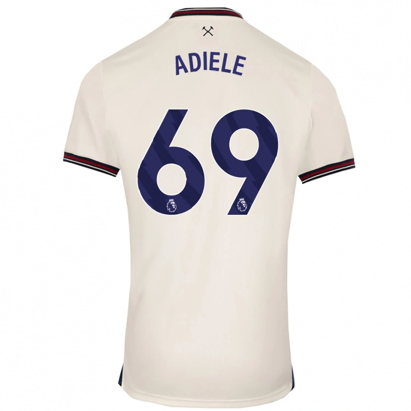 Danxen Homem Camisola Emeka Adiele #69 Branco Sujo Alternativa 2025/26 Camisa