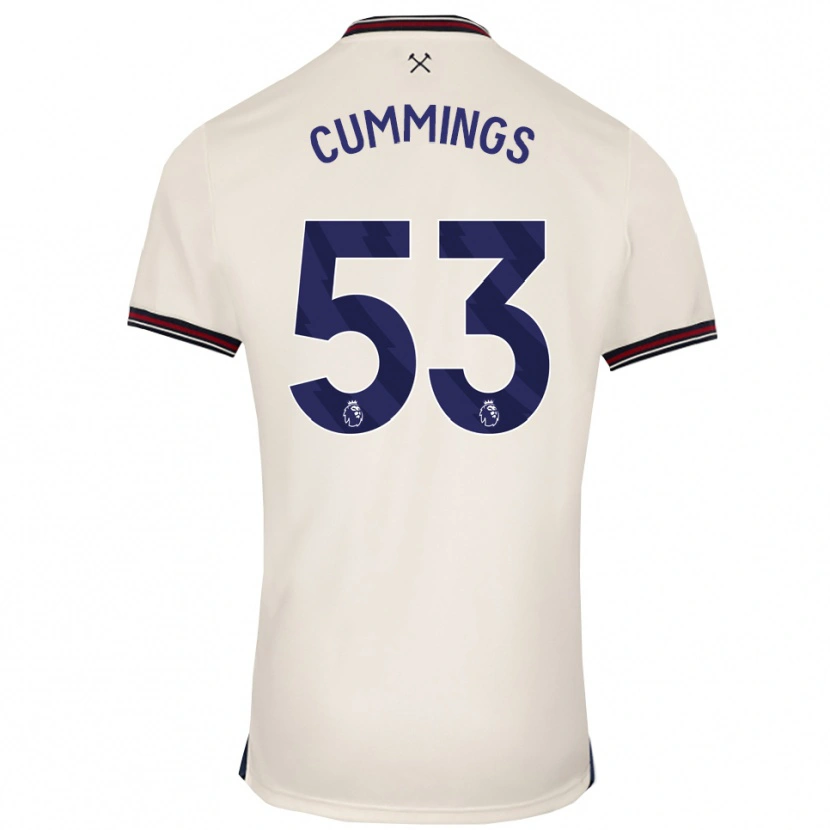 Danxen Homem Camisola Daniel Cummings #53 Branco Sujo Alternativa 2025/26 Camisa