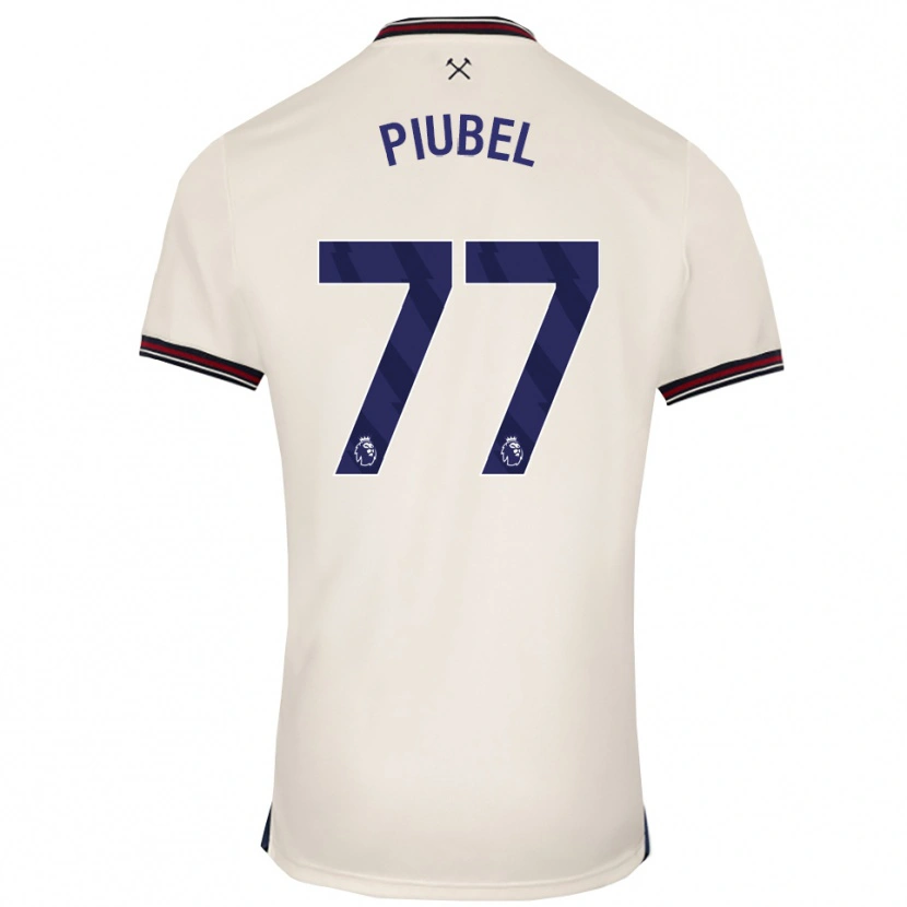Danxen Homem Camisola Seraina Piubel #77 Branco Sujo Alternativa 2025/26 Camisa