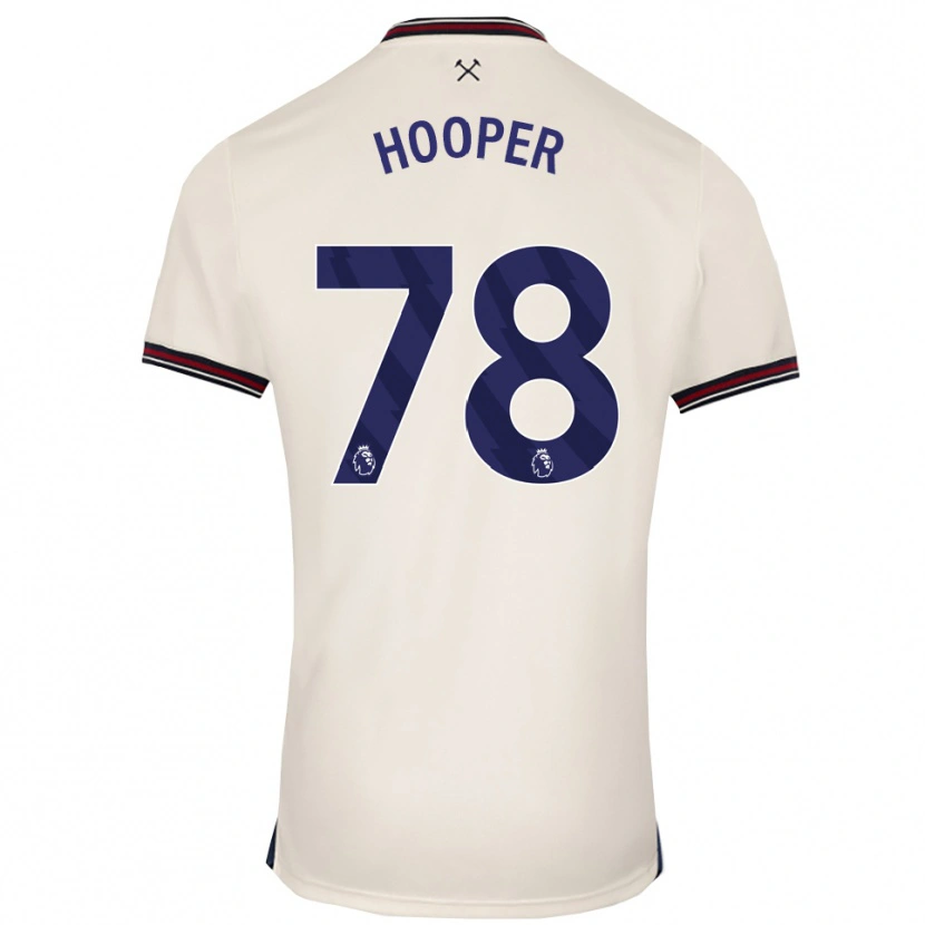 Danxen Homem Camisola Finley Hooper #78 Branco Sujo Alternativa 2025/26 Camisa