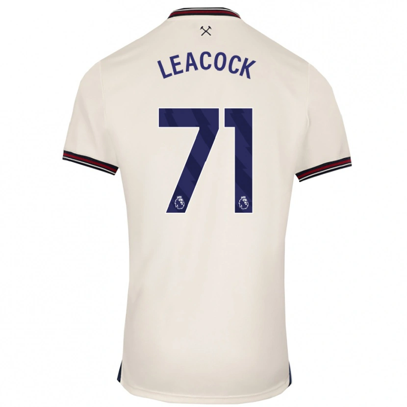 Danxen Homem Camisola Callum Leacock #71 Branco Sujo Alternativa 2025/26 Camisa