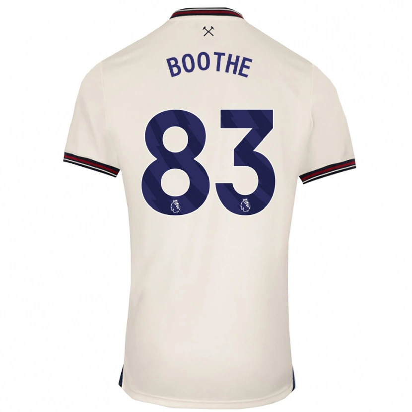 Danxen Homem Camisola Sebastian Boothe #83 Branco Sujo Alternativa 2025/26 Camisa