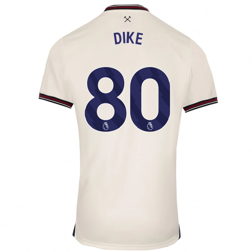 Danxen Homem Camisola Andre Dike #80 Branco Sujo Alternativa 2025/26 Camisa