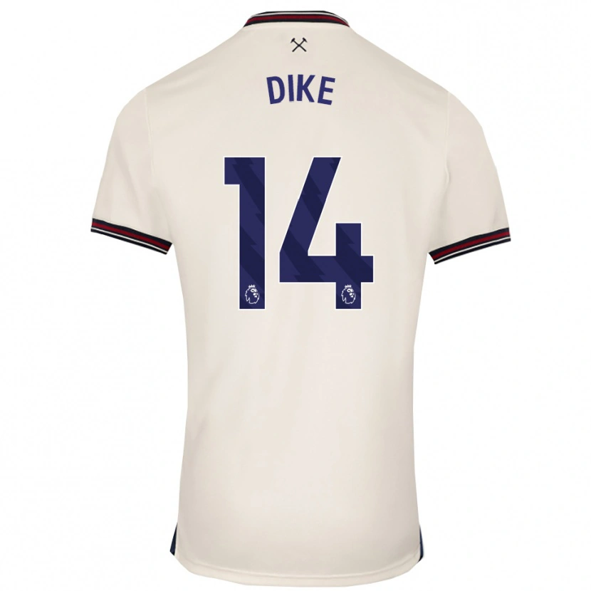 Danxen Homem Camisola Lewis Dike #14 Branco Sujo Alternativa 2025/26 Camisa