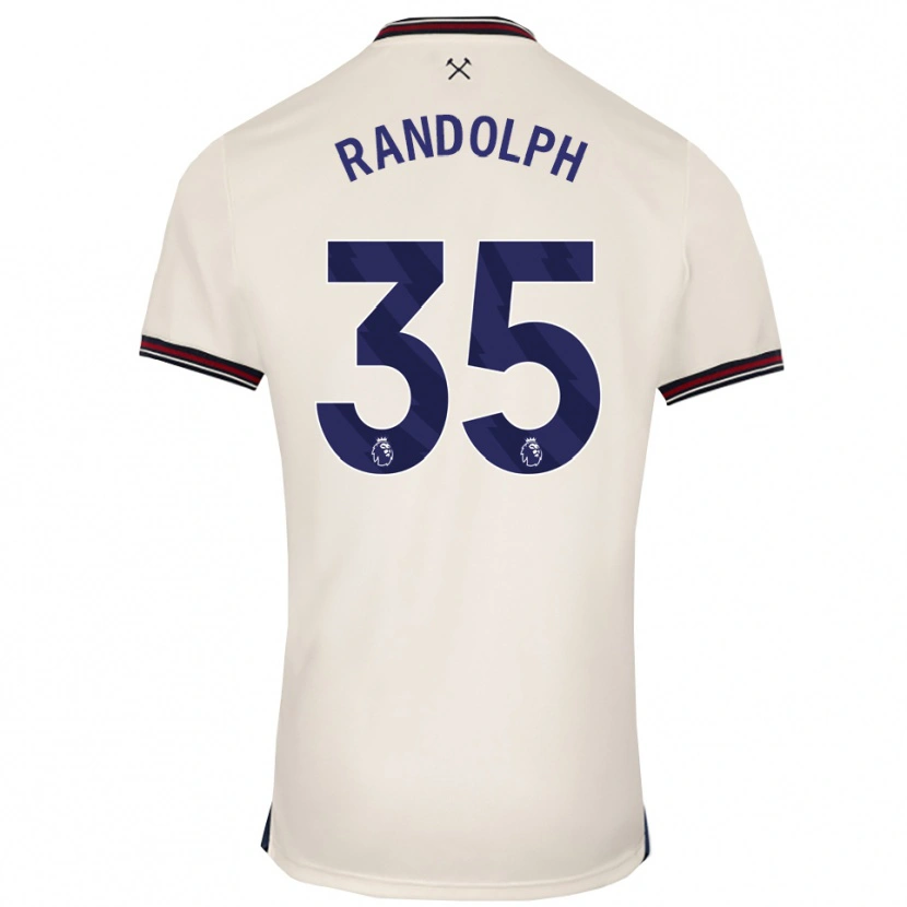 Danxen Homem Camisola Darren Randolph #35 Branco Sujo Alternativa 2025/26 Camisa