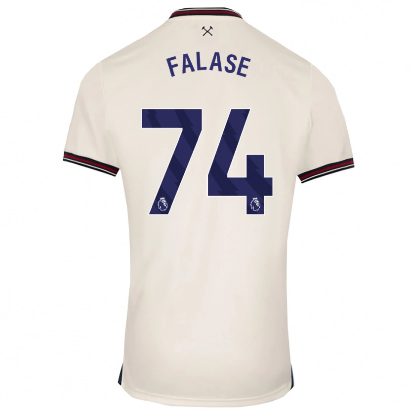 Danxen Homem Camisola Asher Falase #74 Branco Sujo Alternativa 2025/26 Camisa