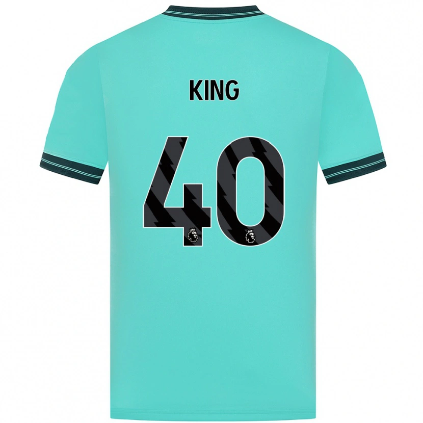 Danxen Homem Camisola Tom King #40 Azul Celeste Verde Alternativa 2025/26 Camisa