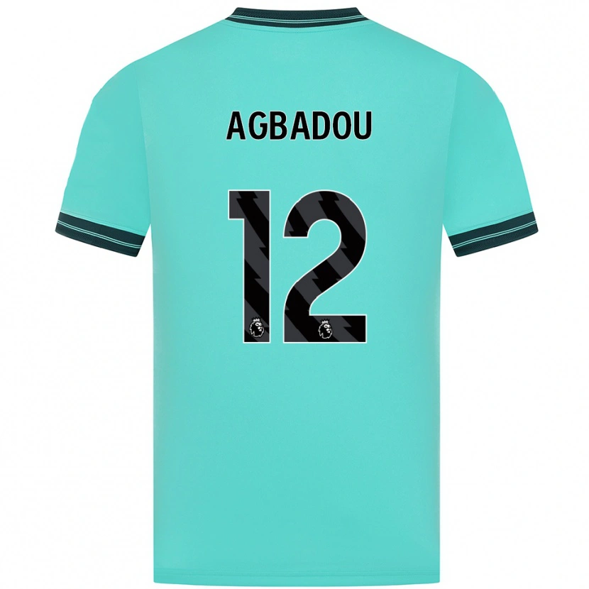 Danxen Homem Camisola Emmanuel Agbadou #12 Azul Celeste Verde Alternativa 2025/26 Camisa