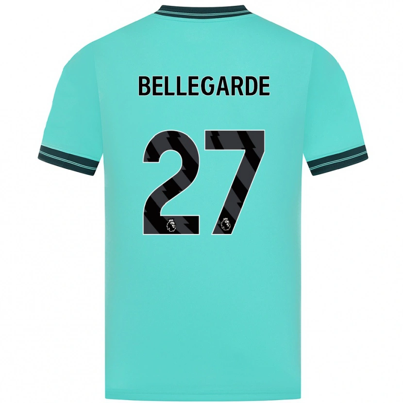 Danxen Homem Camisola Jean-Ricner Bellegarde #27 Azul Celeste Verde Alternativa 2025/26 Camisa