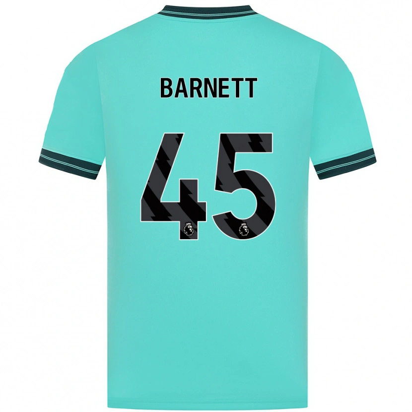 Danxen Homem Camisola Ty Barnett #45 Azul Celeste Verde Alternativa 2025/26 Camisa