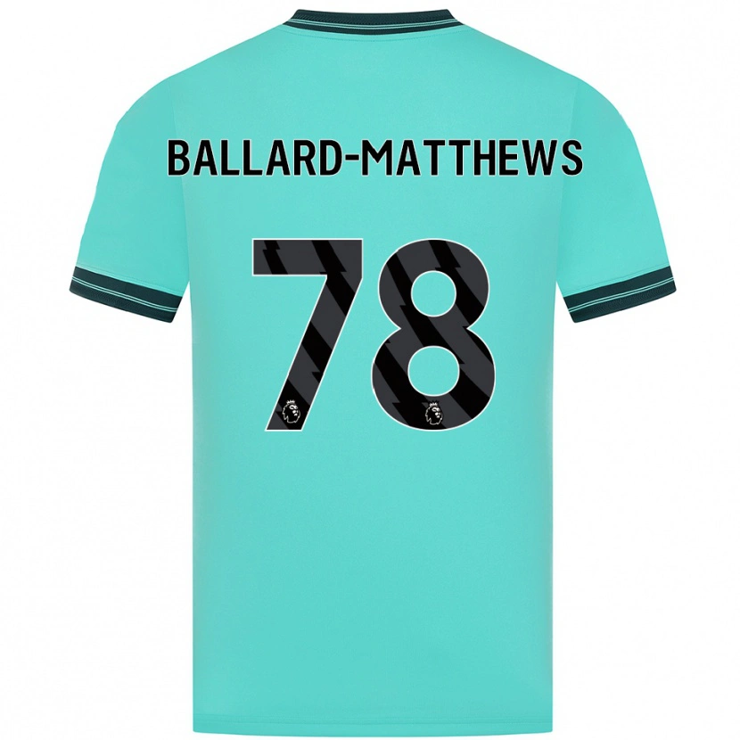 Danxen Homem Camisola Emilio Ballard-Matthews #78 Azul Celeste Verde Alternativa 2025/26 Camisa