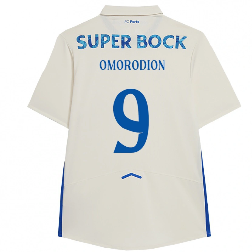 Danxen Homem Camisola Samu Aghehowa #9 Branco Azul Terceiro 2025/26 Camisa