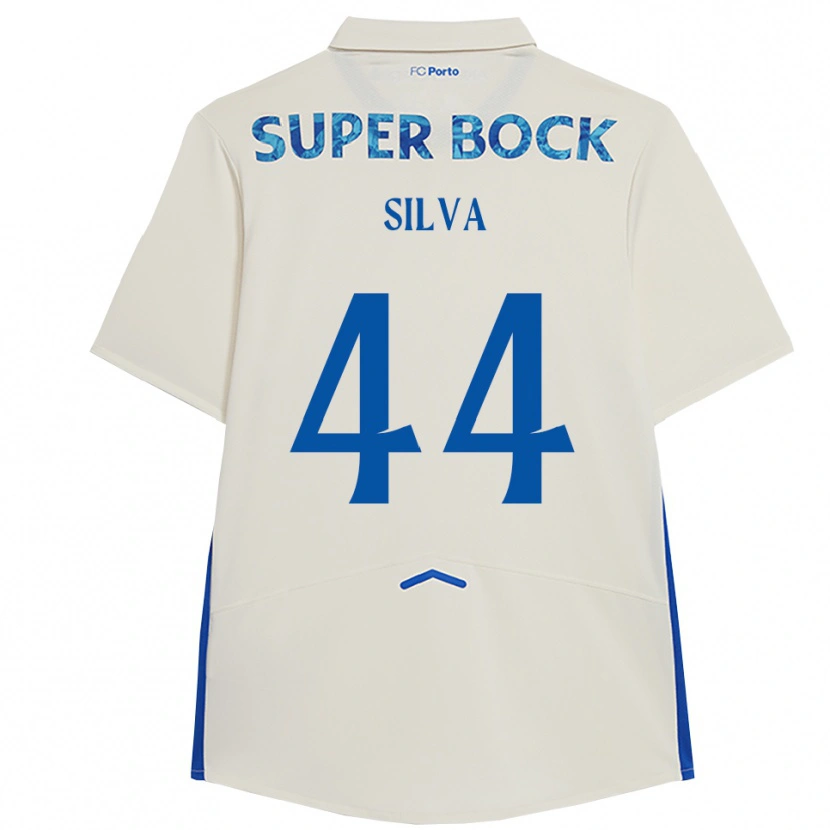 Danxen Homem Camisola Felipe Silva #44 Branco Azul Terceiro 2025/26 Camisa