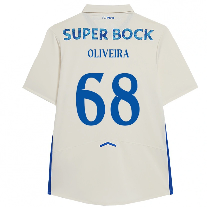 Danxen Homem Camisola André Oliveira #68 Branco Azul Terceiro 2025/26 Camisa