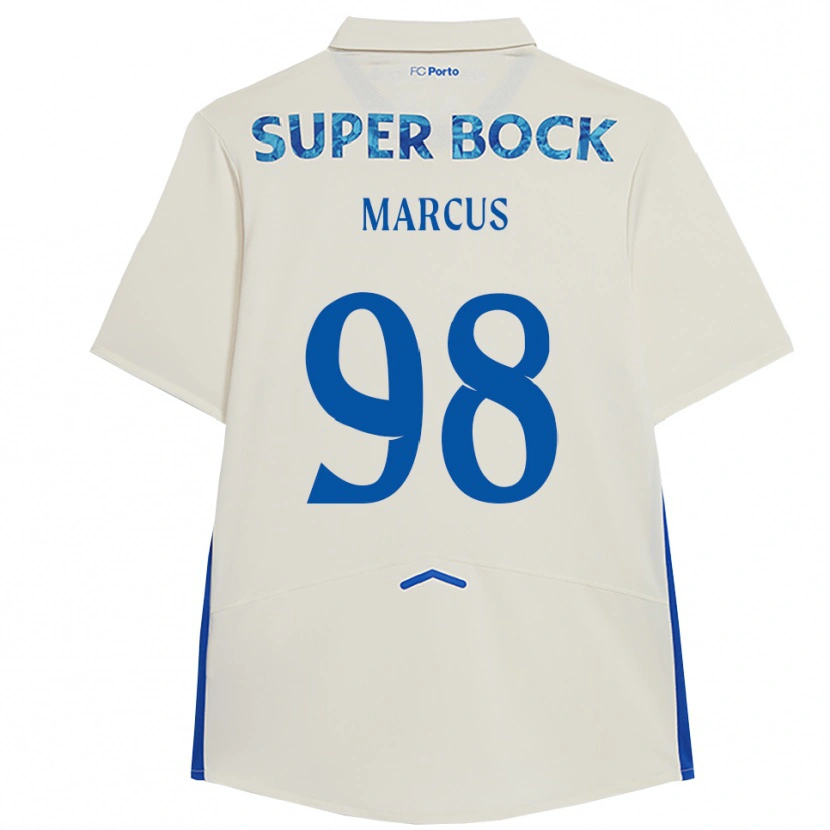 Danxen Homem Camisola Abraham Marcus #98 Branco Azul Terceiro 2025/26 Camisa