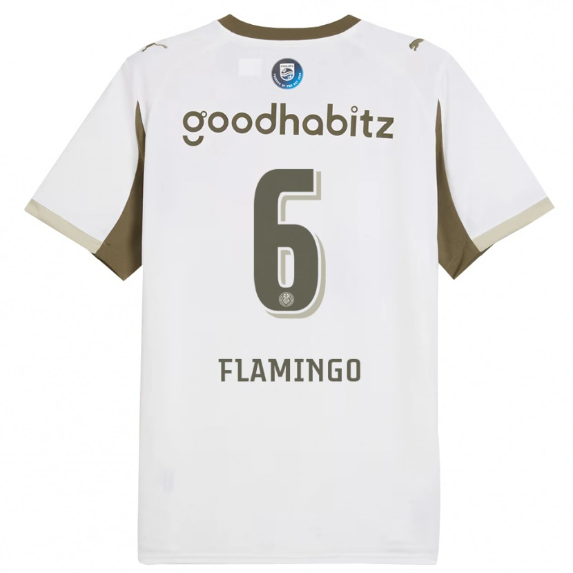 Danxen Homem Camisola Ryan Flamingo #6 Branco Cinza Terceiro 2025/26 Camisa