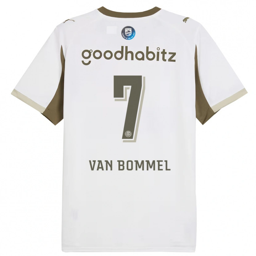 Danxen Homem Camisola Ruben Van Bommel #7 Branco Cinza Terceiro 2025/26 Camisa