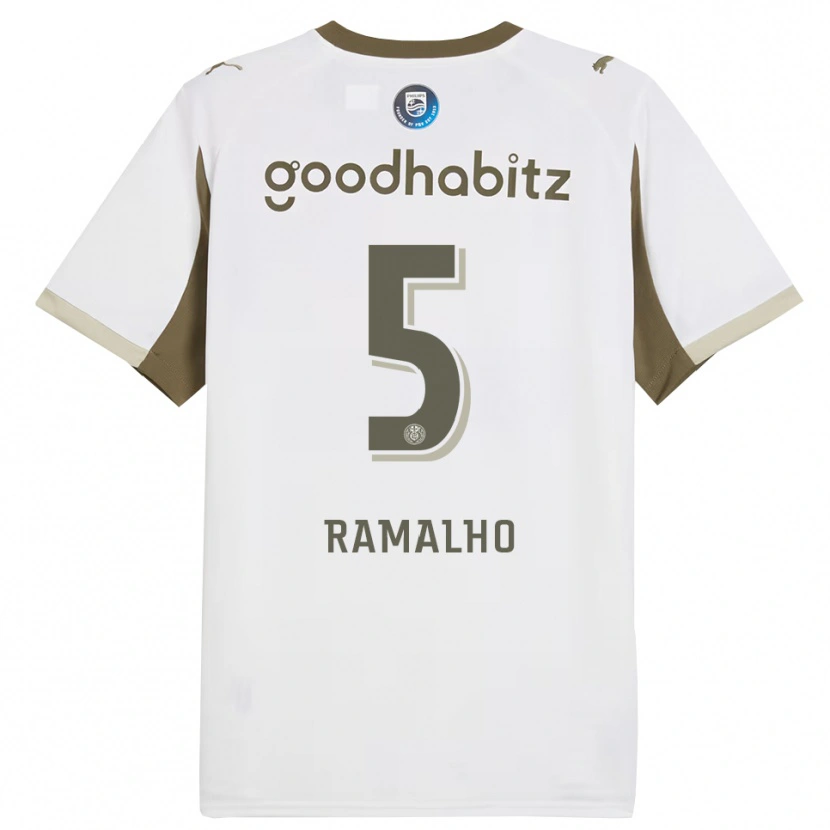 Danxen Homem Camisola Andre Ramalho #5 Branco Cinza Terceiro 2025/26 Camisa
