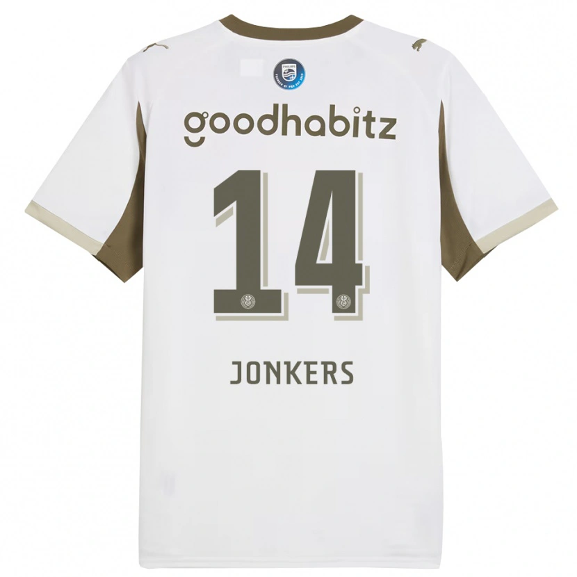 Danxen Homem Camisola Brent Jonkers #14 Branco Cinza Terceiro 2025/26 Camisa