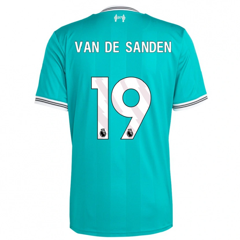 Danxen Homem Camisola Shanice Van De Sanden #19 Verde Branco Terceiro 2025/26 Camisa