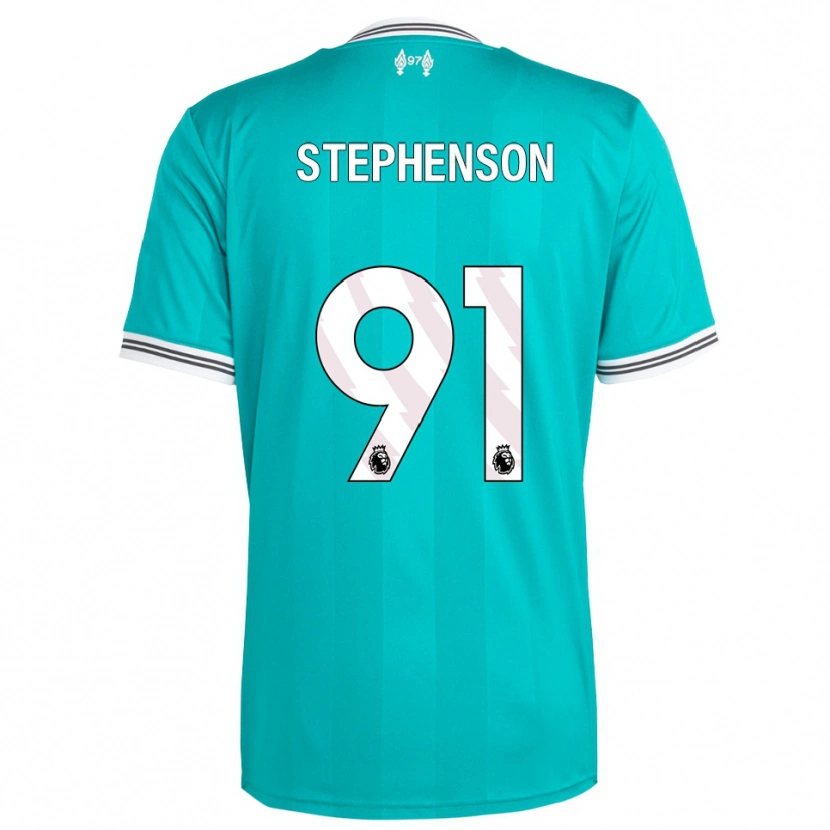 Danxen Homem Camisola Luca Stephenson #91 Verde Branco Terceiro 2025/26 Camisa
