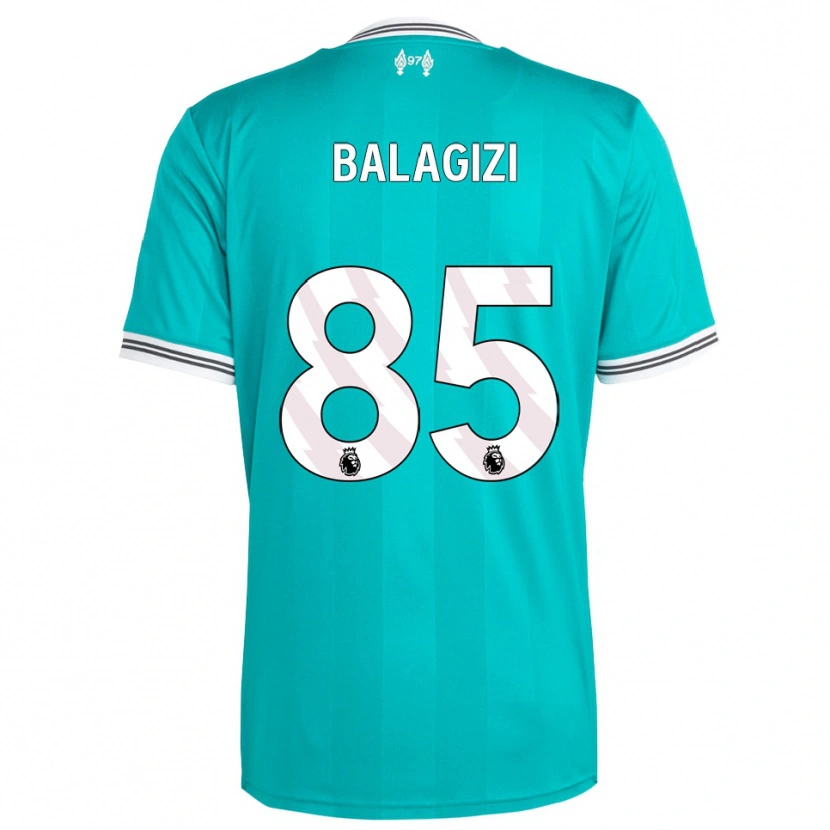 Danxen Homem Camisola James Balagizi #85 Verde Branco Terceiro 2025/26 Camisa