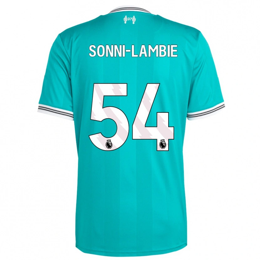 Danxen Homem Camisola Joshua Sonni-Lambie #54 Verde Branco Terceiro 2025/26 Camisa