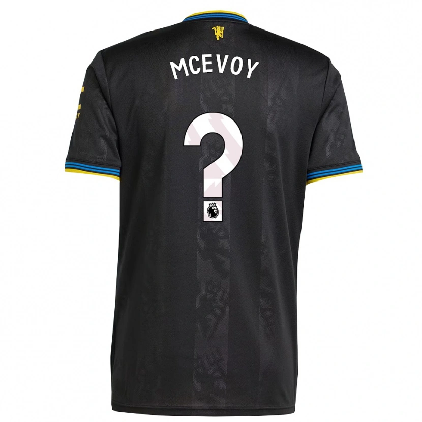 Danxen Homem Camisola Jay Mcevoy #0 Preto Amarelo Azul Terceiro 2025/26 Camisa
