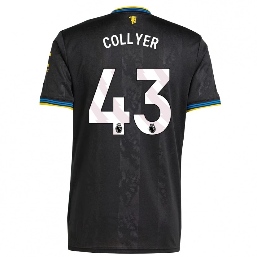 Danxen Homem Camisola Toby Collyer #43 Preto Amarelo Azul Terceiro 2025/26 Camisa