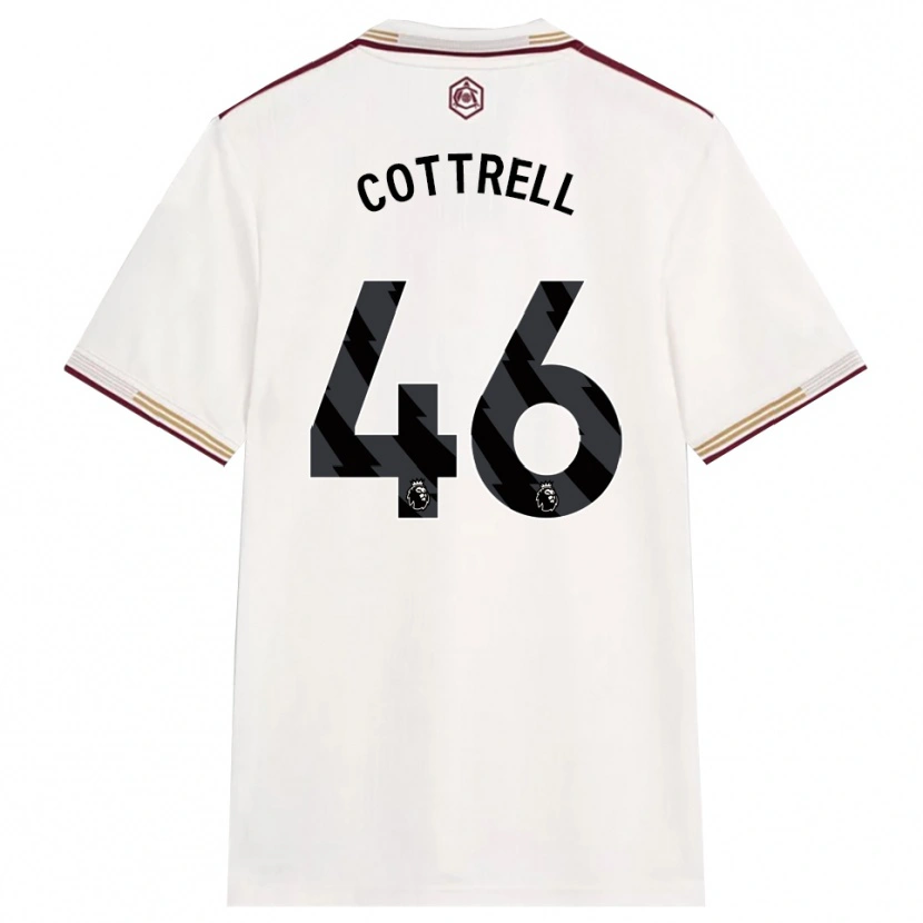 Danxen Homem Camisola Ben Cottrell #46 Branco Sujo Borgonha Terceiro 2025/26 Camisa