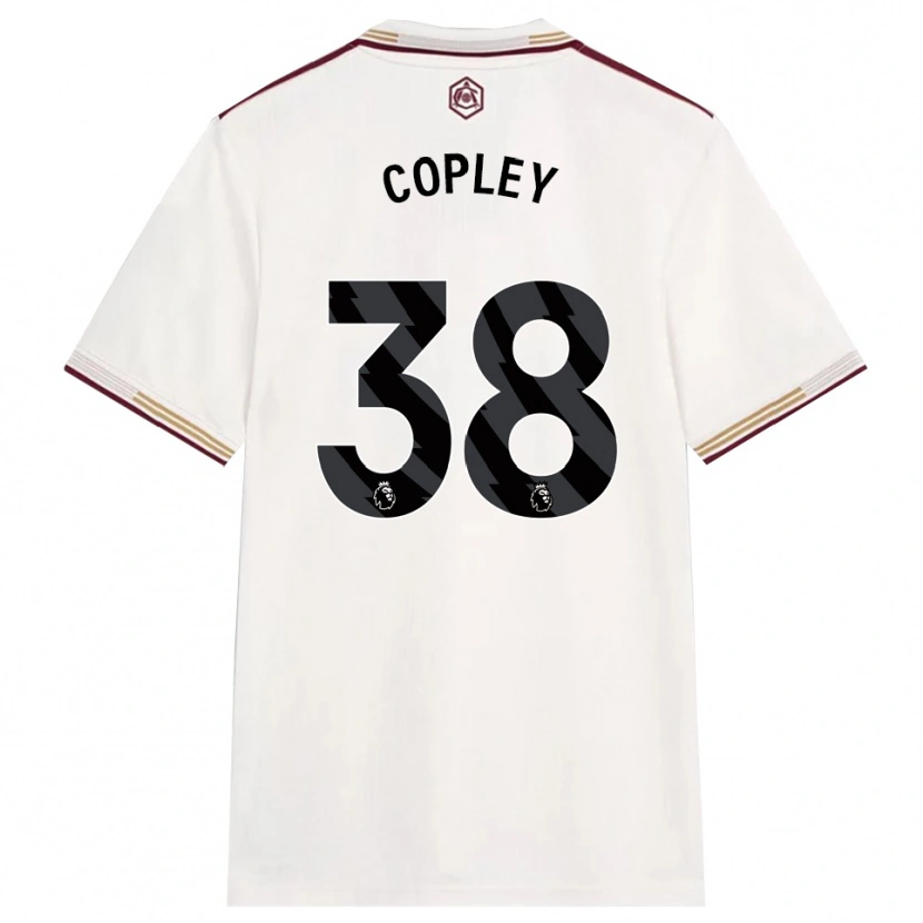 Danxen Homem Camisola Louie Copley #38 Branco Sujo Borgonha Terceiro 2025/26 Camisa
