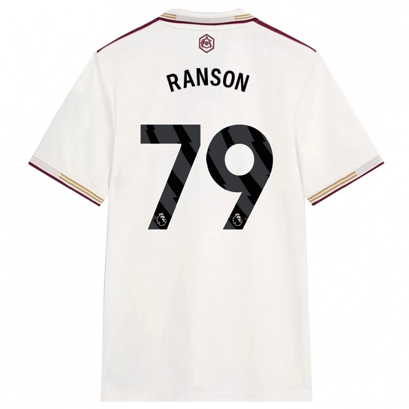 Danxen Homem Camisola Khari Ranson #79 Branco Sujo Borgonha Terceiro 2025/26 Camisa
