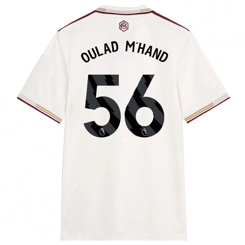 Danxen Homem Camisola Salah-Eddine Oulad M'hand #56 Branco Sujo Borgonha Terceiro 2025/26 Camisa