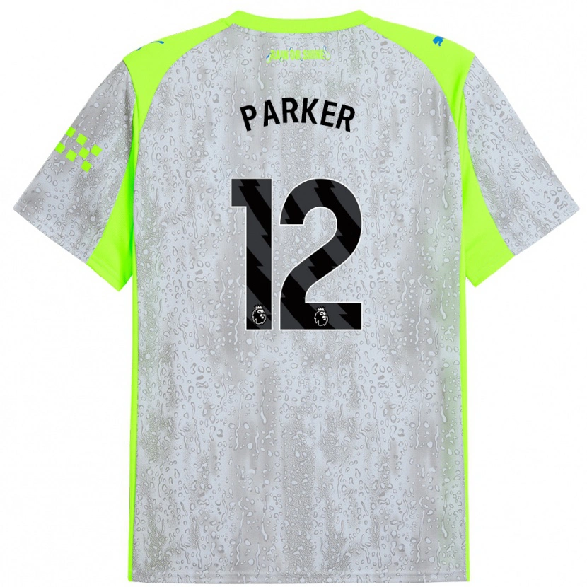 Danxen Homem Camisola Xavier Parker #12 Cinza Amarelo Terceiro 2025/26 Camisa