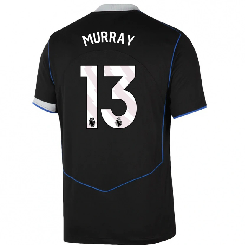 Danxen Homem Camisola Jake Murray #13 Preto Azul Prata Terceiro 2025/26 Camisa