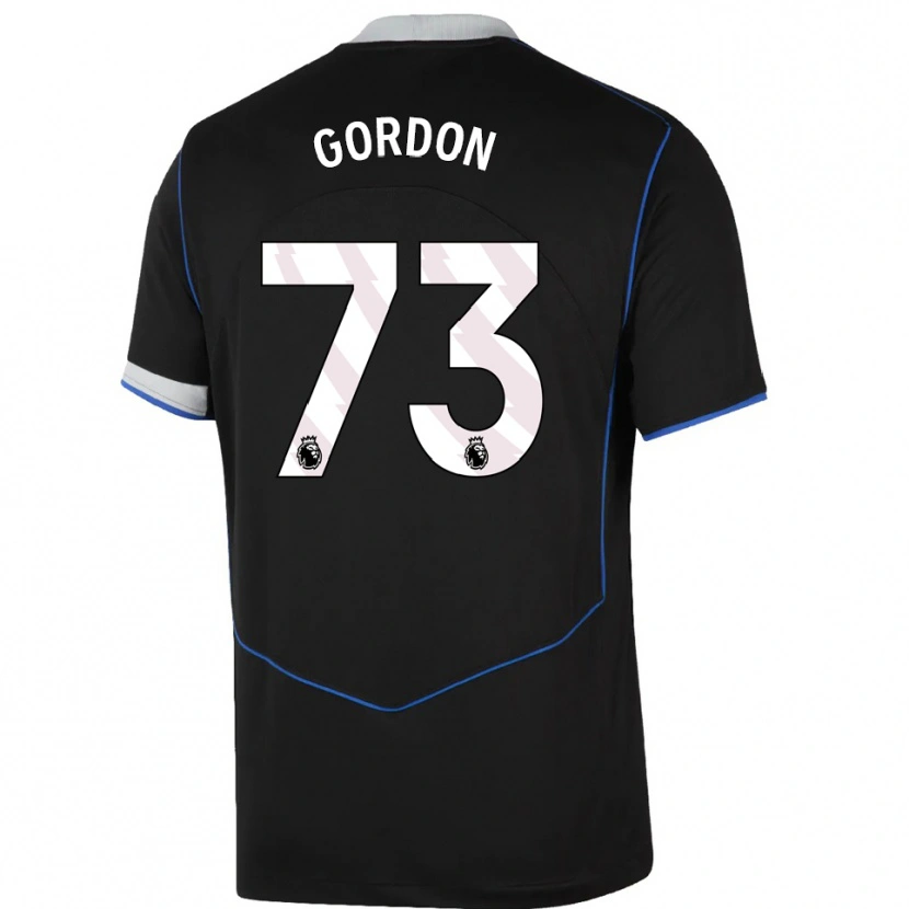 Danxen Homem Camisola Sol Gordon #73 Preto Azul Prata Terceiro 2025/26 Camisa