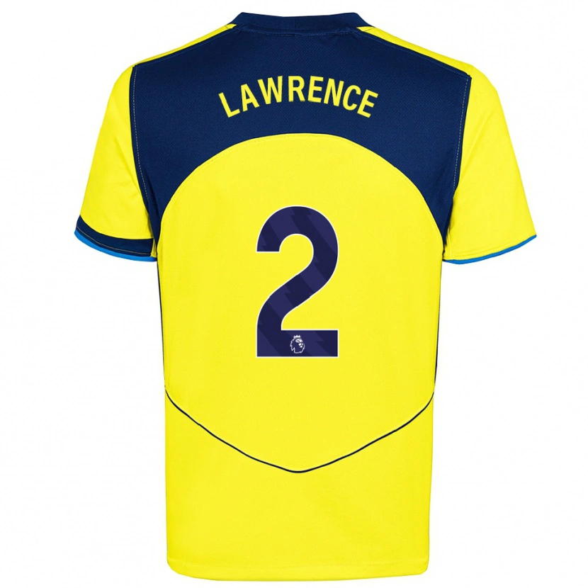 Danxen Homem Camisola Donte Lawrence #2 Amarelo Marinho Terceiro 2025/26 Camisa