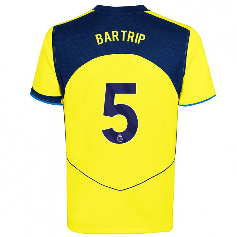 Danxen Homem Camisola Molly Bartrip #5 Amarelo Marinho Terceiro 2025/26 Camisa