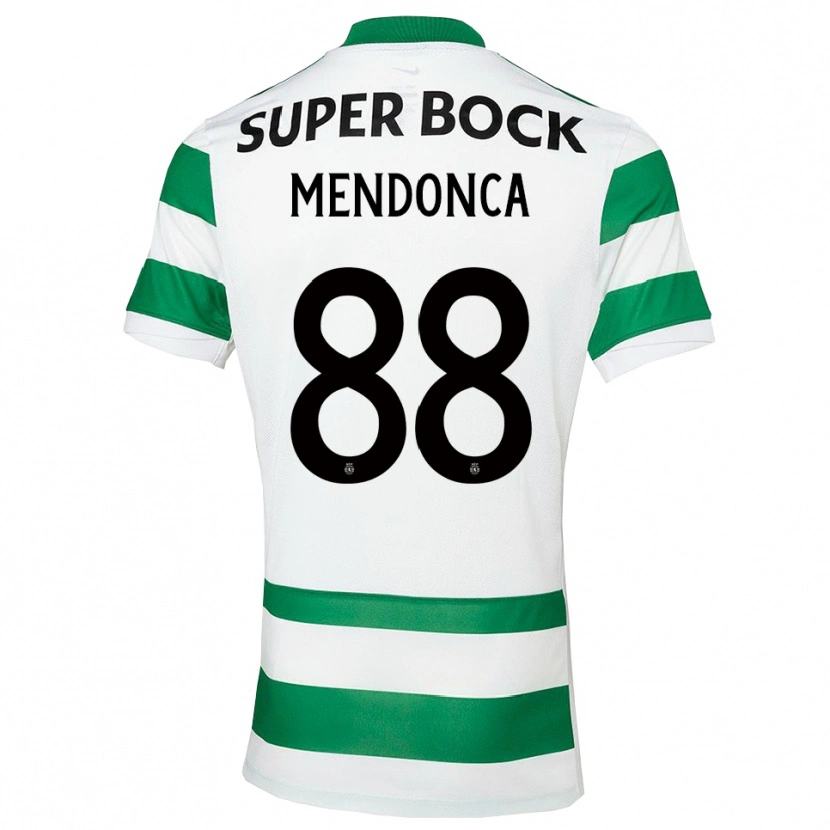 Danxen Mulher Camisola Manuel Mendonça #88 Verde Branco Principal 2025/26 Camisa