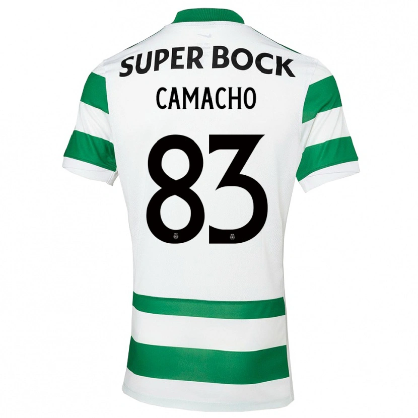 Danxen Mulher Camisola Rafael Camacho #83 Verde Branco Principal 2025/26 Camisa