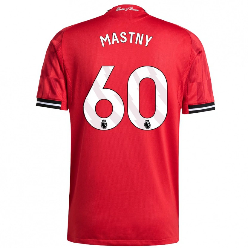 Danxen Mulher Camisola Ondrej Mastny #60 Vermelho Preto Branco Principal 2025/26 Camisa