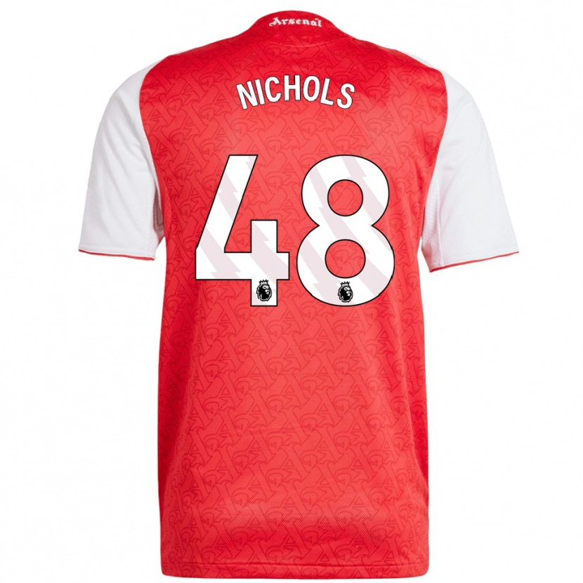 Danxen Mulher Camisola Josh Nichols #48 Vermelho Branco Principal 2025/26 Camisa