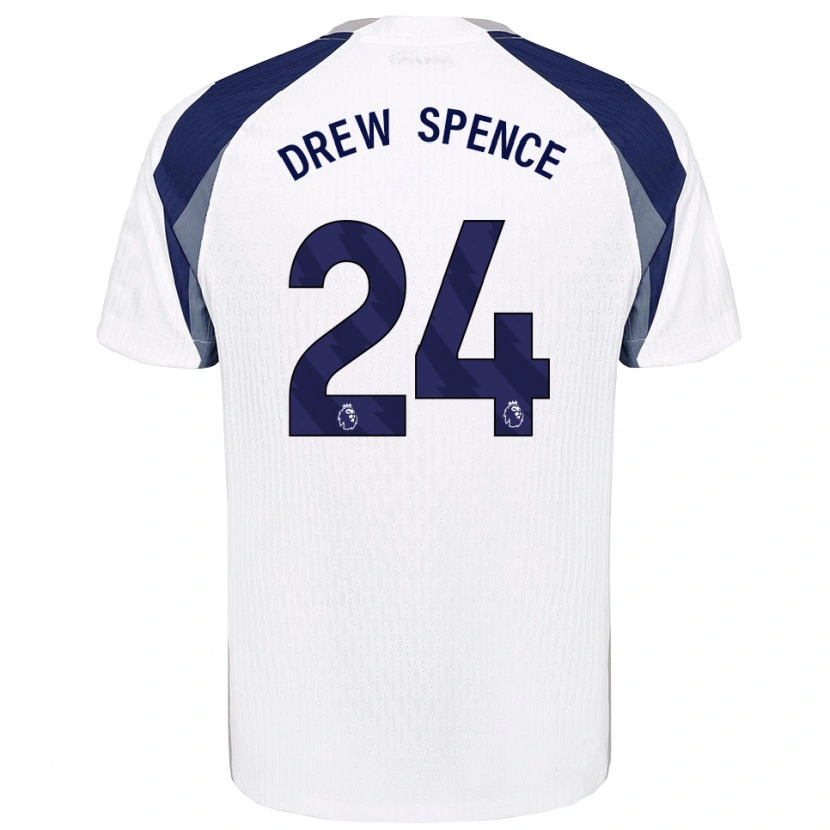 Danxen Mulher Camisola Drew Spence #24 Branco Marinho Principal 2025/26 Camisa
