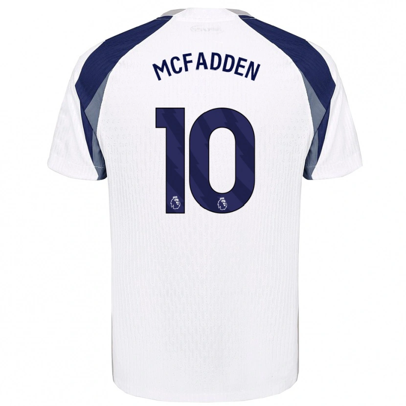 Danxen Mulher Camisola Max Mcfadden #10 Branco Marinho Principal 2025/26 Camisa