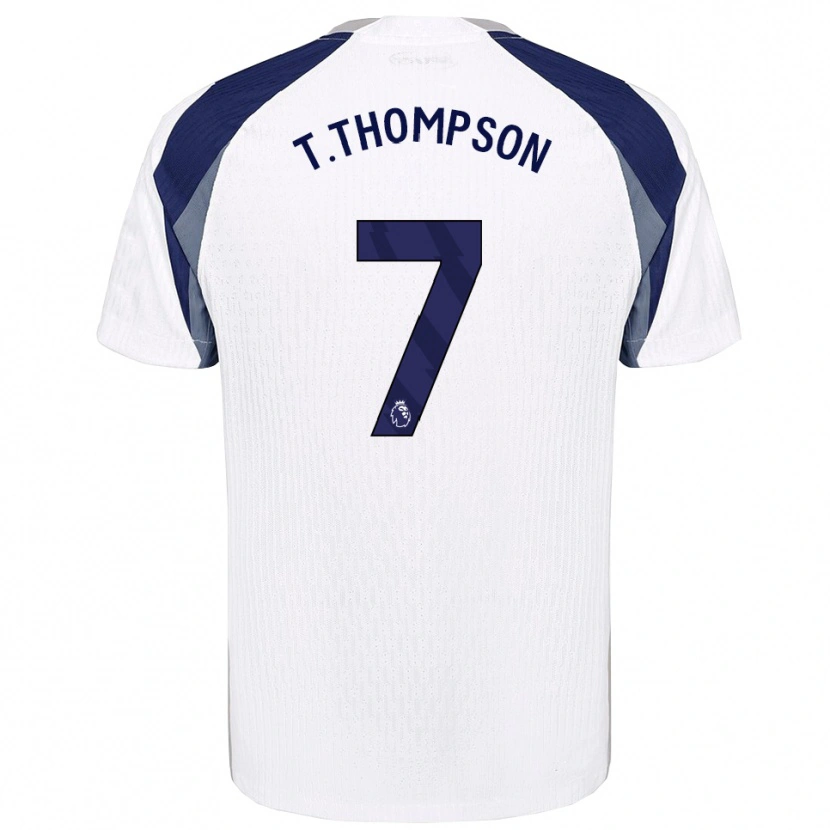 Danxen Mulher Camisola Tynan Thompson #7 Branco Marinho Principal 2025/26 Camisa