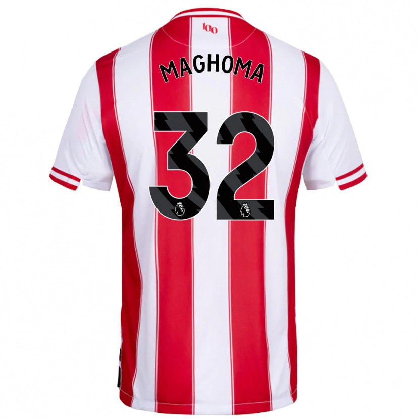 Danxen Mulher Camisola Paris Maghoma #32 Vermelho Branco Principal 2025/26 Camisa