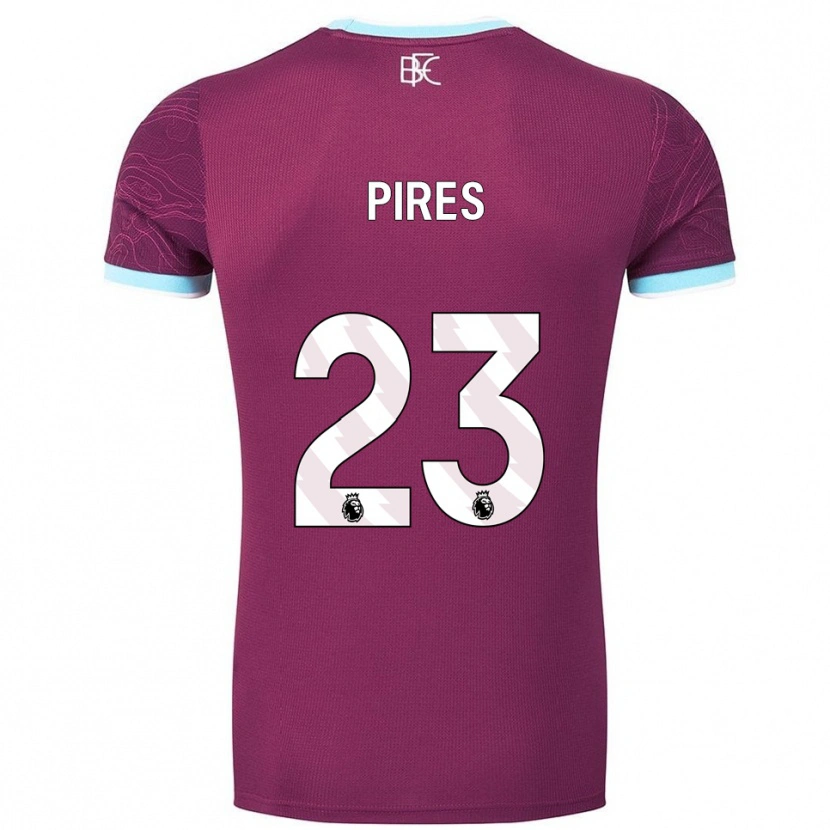 Danxen Mulher Camisola Lucas Pires #23 Borgonha Azul Celeste Principal 2025/26 Camisa