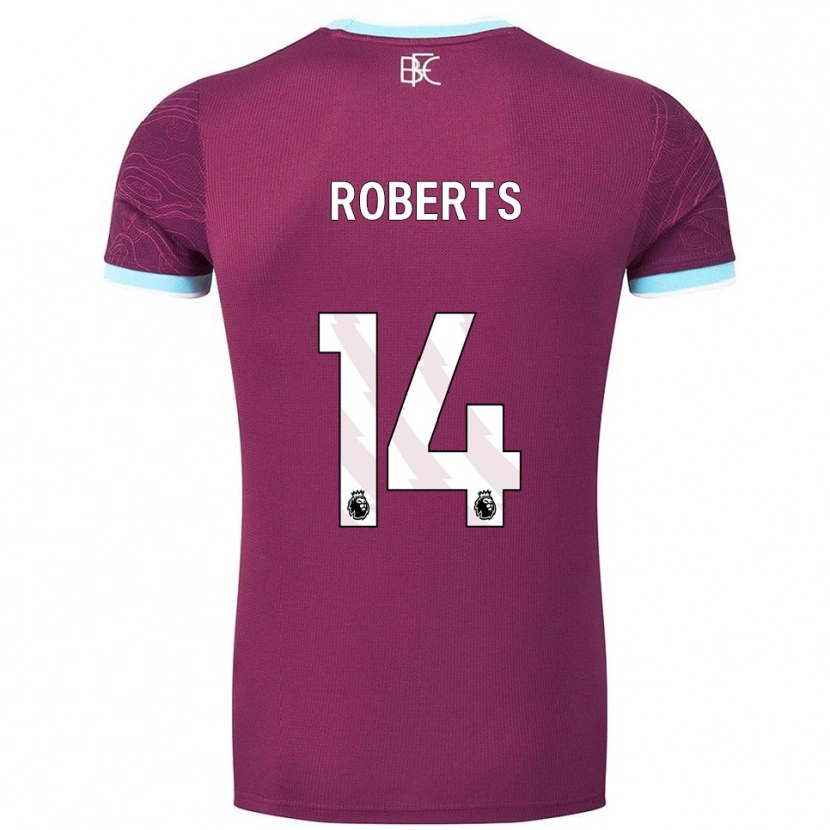 Danxen Mulher Camisola Connor Roberts #14 Borgonha Azul Celeste Principal 2025/26 Camisa