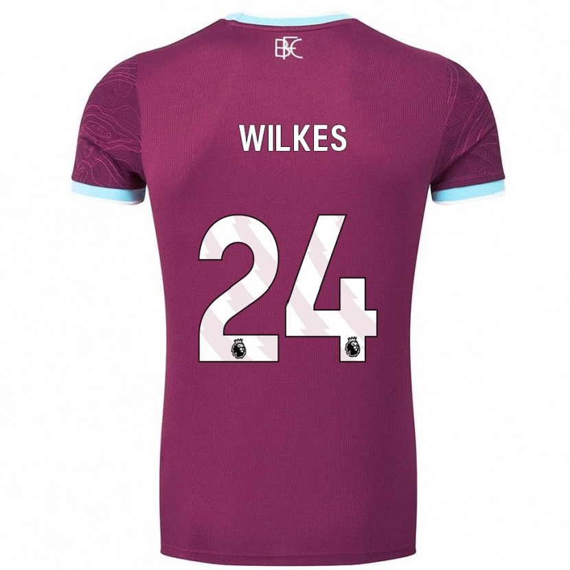 Danxen Mulher Camisola Tilly Wilkes #24 Borgonha Azul Celeste Principal 2025/26 Camisa